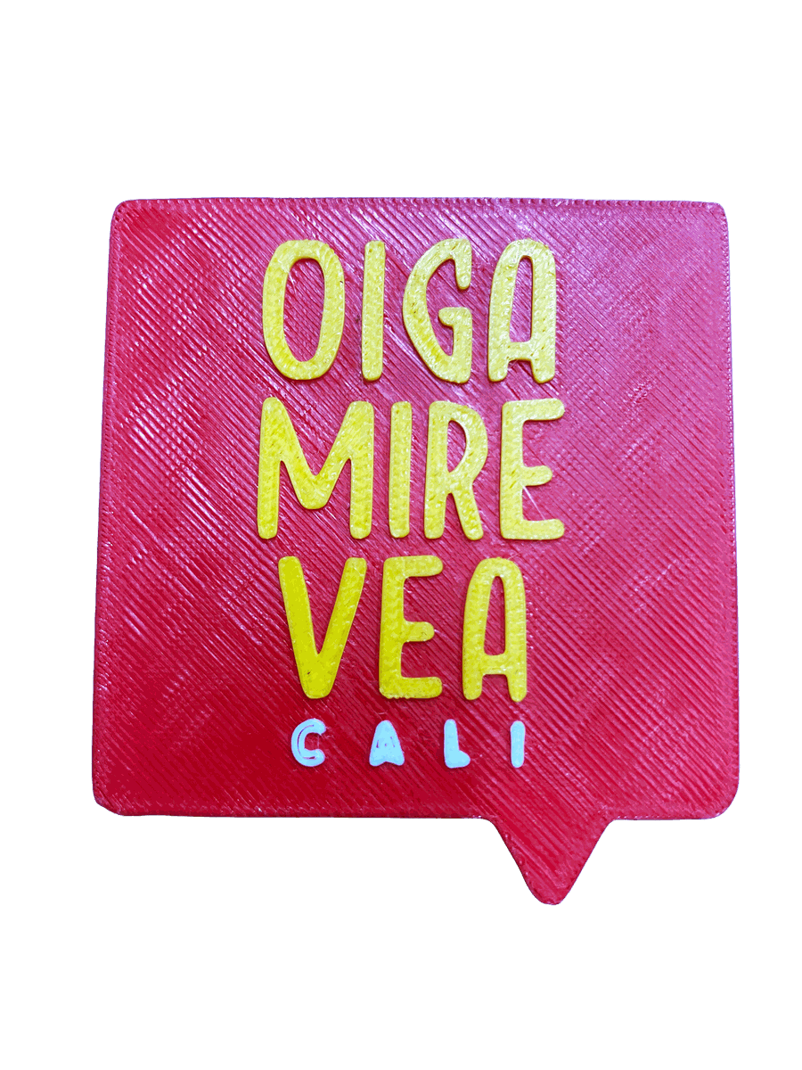 Imán «Oiga, mire, vea» de Cali